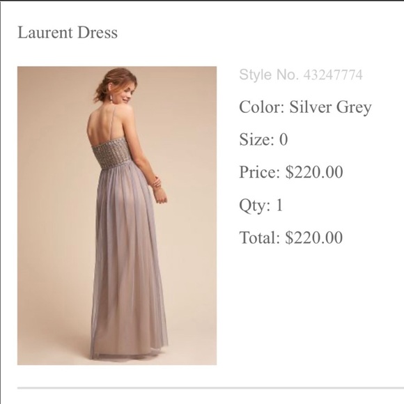 Adrianna Papell Lavender/Gray Gown - Picture 5 of 8